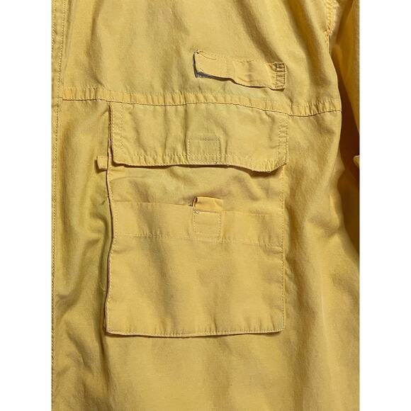 Lyndon & Co. Vented Short Sleeve Yellow Fishing Sport Shirt XL - Picture 12 of 13